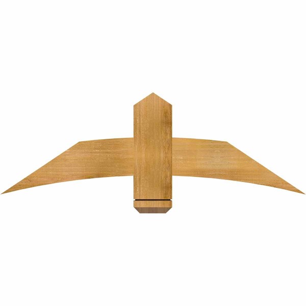 Ekena Millwork Bellingham Rough Sawn Timber Gable Bracket, Western Red Cedar, 48"W x 16"H x 2"D x 6"F, 8/12 Pitch GBW048X16X0206BEL00RWR - main